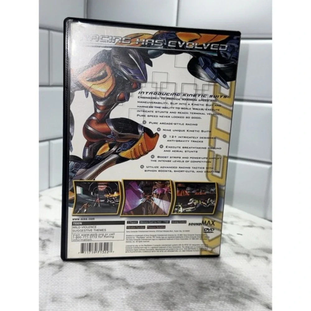 Kinetica Sony PlayStation 2 PS2 Racing Game Complete‎ CIB Untested